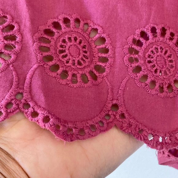 NWT George Women's Plum Broderie Anglais Lightweight Blouse Size 20 Barbiecore - Picture 6 of 11